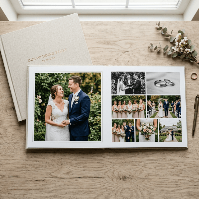 Instant wedding album generation preview